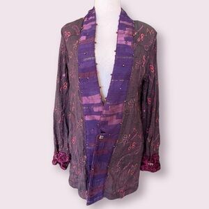 Beautiful Unbranded Satiny Beaded Reversible Jacket